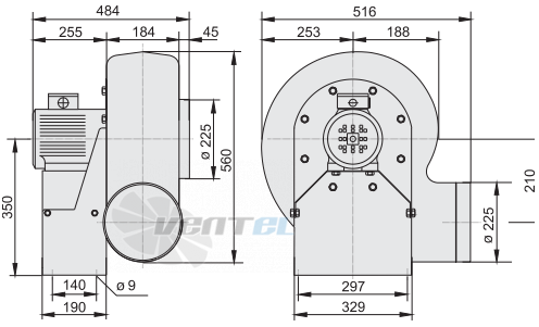 Rosenberg EPND 225-2 - описание, технические характеристики, графики